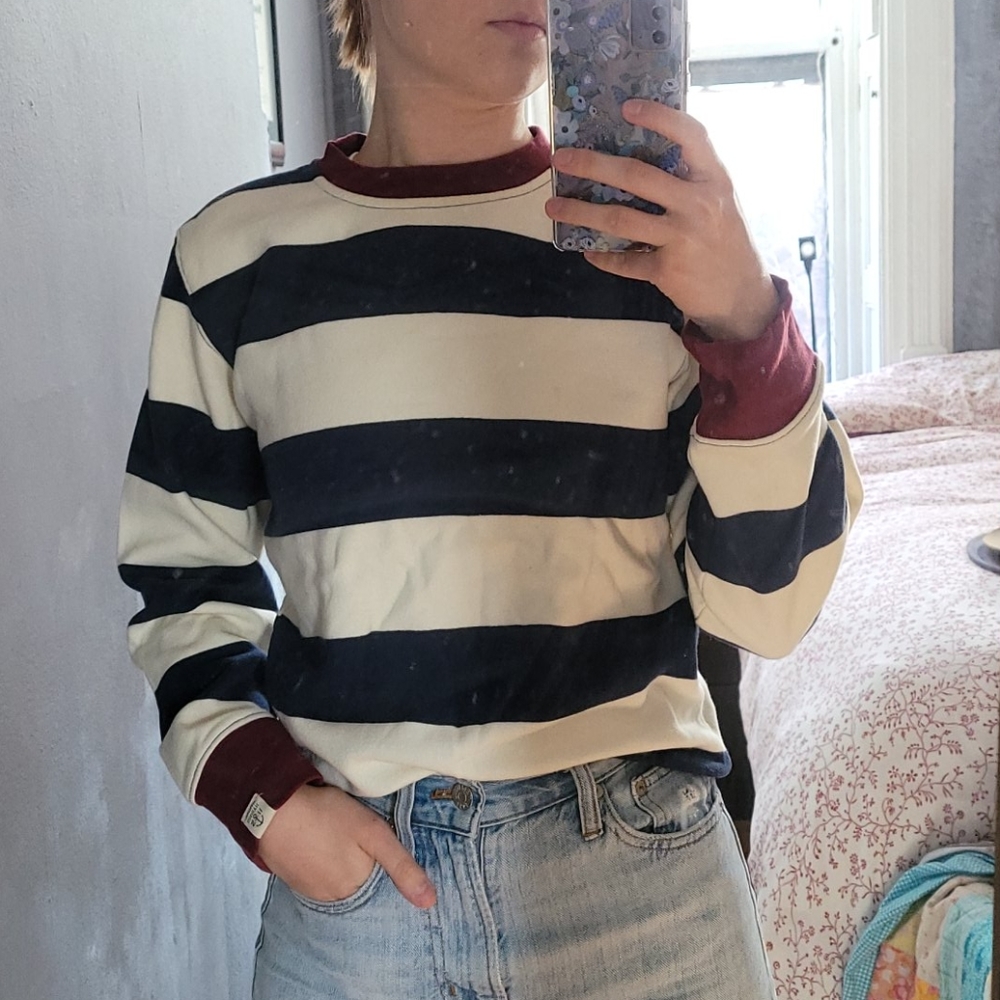 H&M Striped Crew Neck